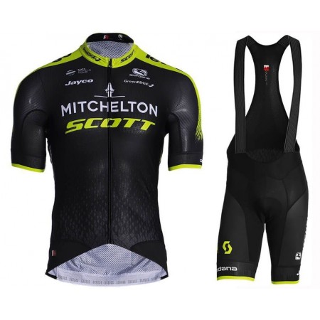 Completo Maglia + Pantaloncino con bretelle 2019 Mitchelton-Scott N001